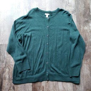 Croft & Barrow Green Cardigan